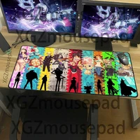 xgz large mouse pad game black seam anime one piece computer keyboard custom desk mat rubber non slip coaster gaming desk