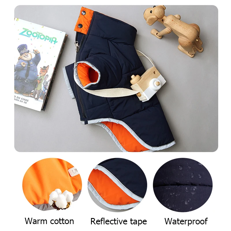 Одежда для собак UFBemo куртка пальто французского бульдога зимняя одежда чихуахуа