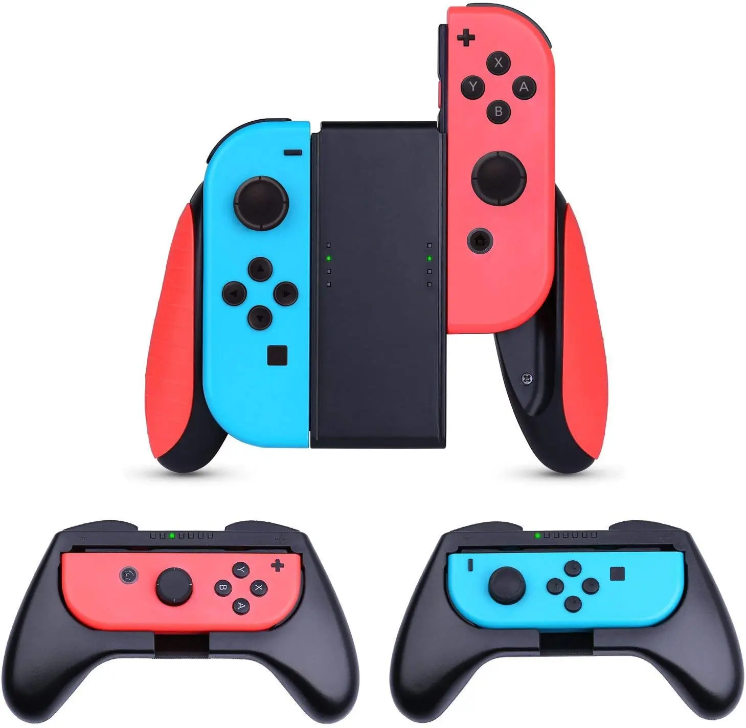 Комплект ручек Joycon совместимый с управлением переключателем Nintendo 3 в 1 удобной