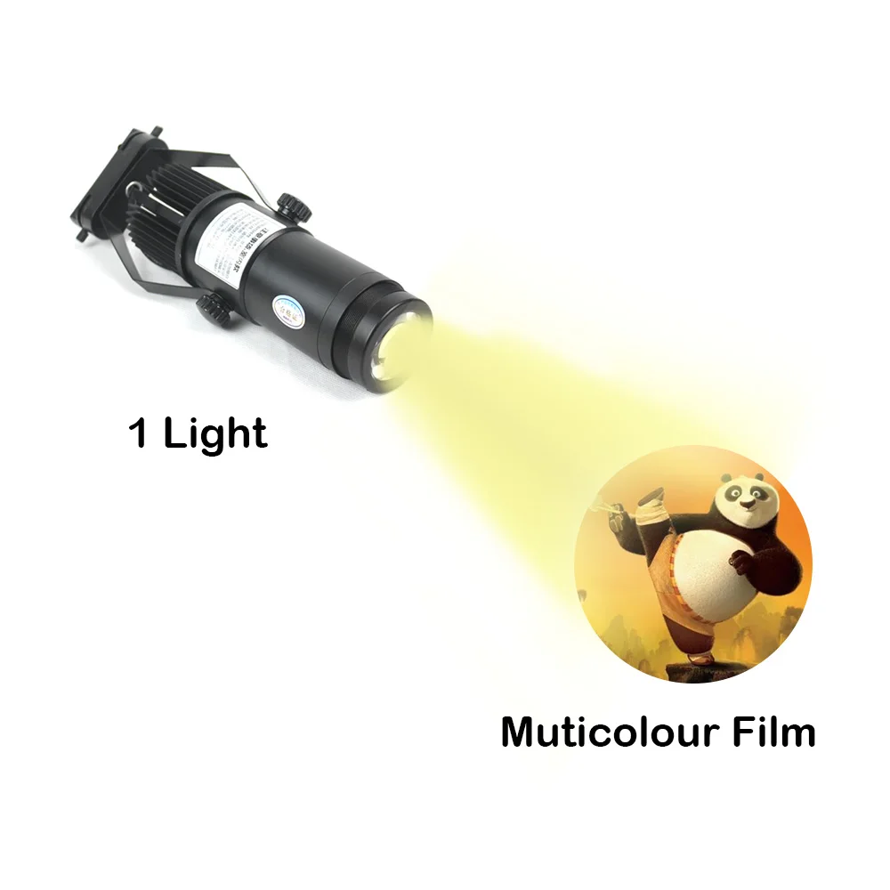 20W Black Track Type LED Gobo Projector Advertising Logo Light (with Custom Static Glass Gobos) | Инструменты