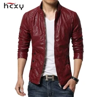 hcxy 2021 mens motorcycle leather jackets men autumn pu leather clothing men leather jacket male business upscale casual coats