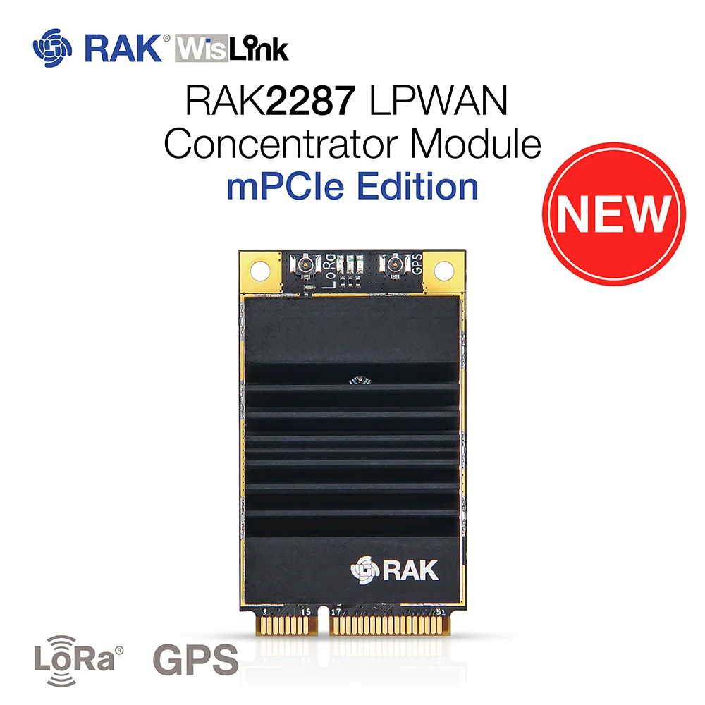 Модуль концентратора RAK2287 LPWAN mini-PCIe на основе Semtech SX1302 оборудование шлюза IoT LoRaWAN с