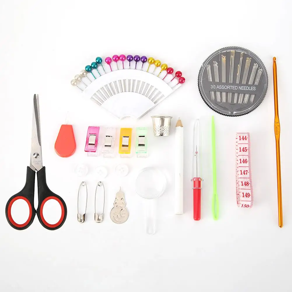 

282Pcs/Set Portable Travel Sewing Box Kitting Needles Tools Quilting Thread Stitching Embroidery Craft Sewing Kits Home Organize