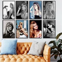 hot sexy brigitte bardot movie star actress model wall pictures for living room vintage poster decorative home decor