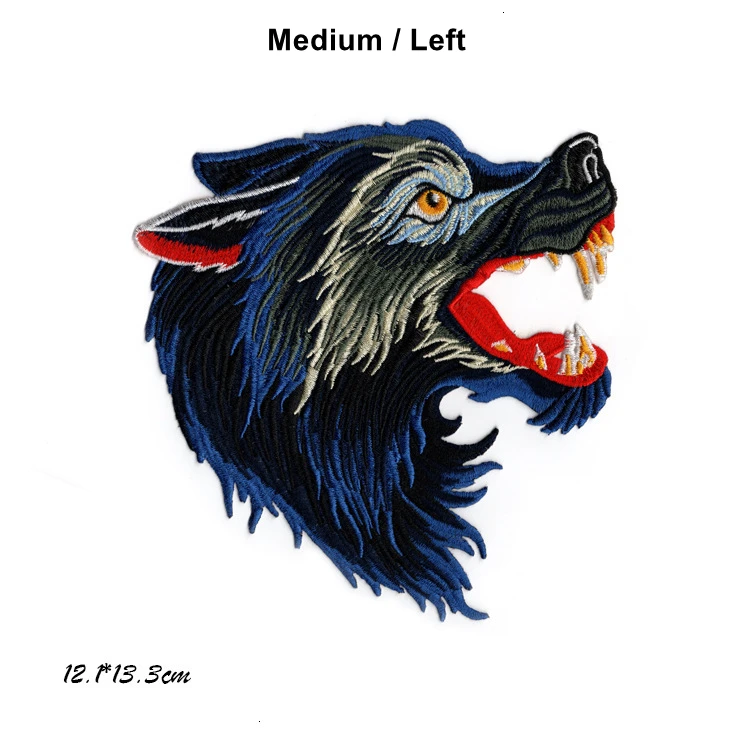 Вышитая нашивка в виде волка военные нашивки для морального духа сделай сам