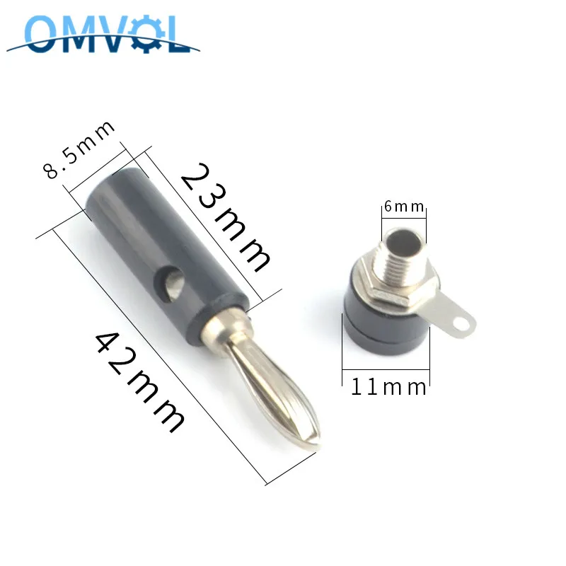 4 шт. мм вилка типа банан + гнездовые разъемы|Соединители| |