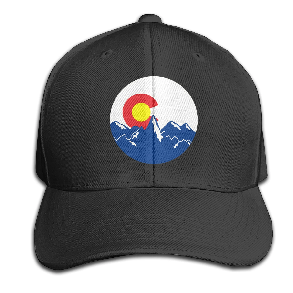 

Colorado Flag Chicken T mens womens Fashionable breathable Sun Caps