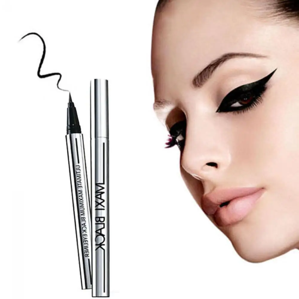 

1PC Professional Women Ultimate Black Liquid Eyeliner Long-lasting Waterproof Quick-dry Eye Liner Pencil Pen Makeup Beauty Tools