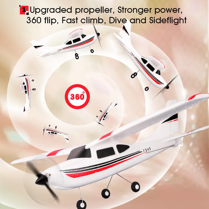 WLtoys F949 2 4G 3Ch RC самолет с неподвижным крылом уличные игрушки Дрон RTF обновленная