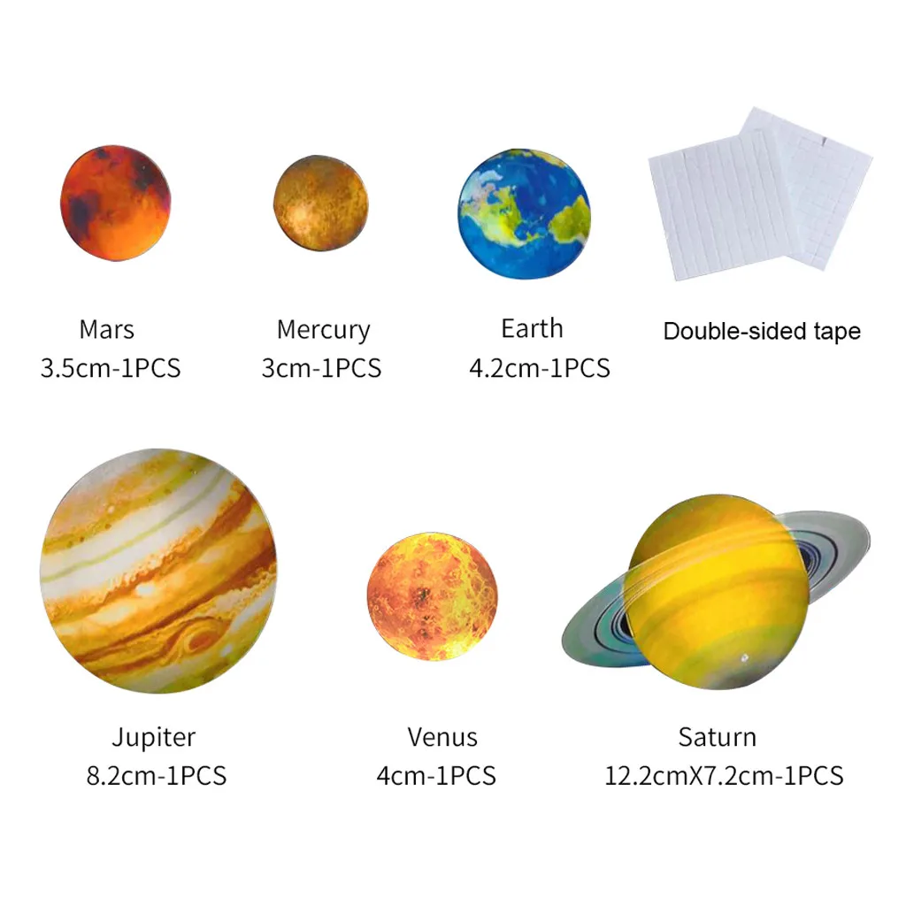 Светящиеся в темноте звезды и планеты настенные наклейки светящиеся галактика