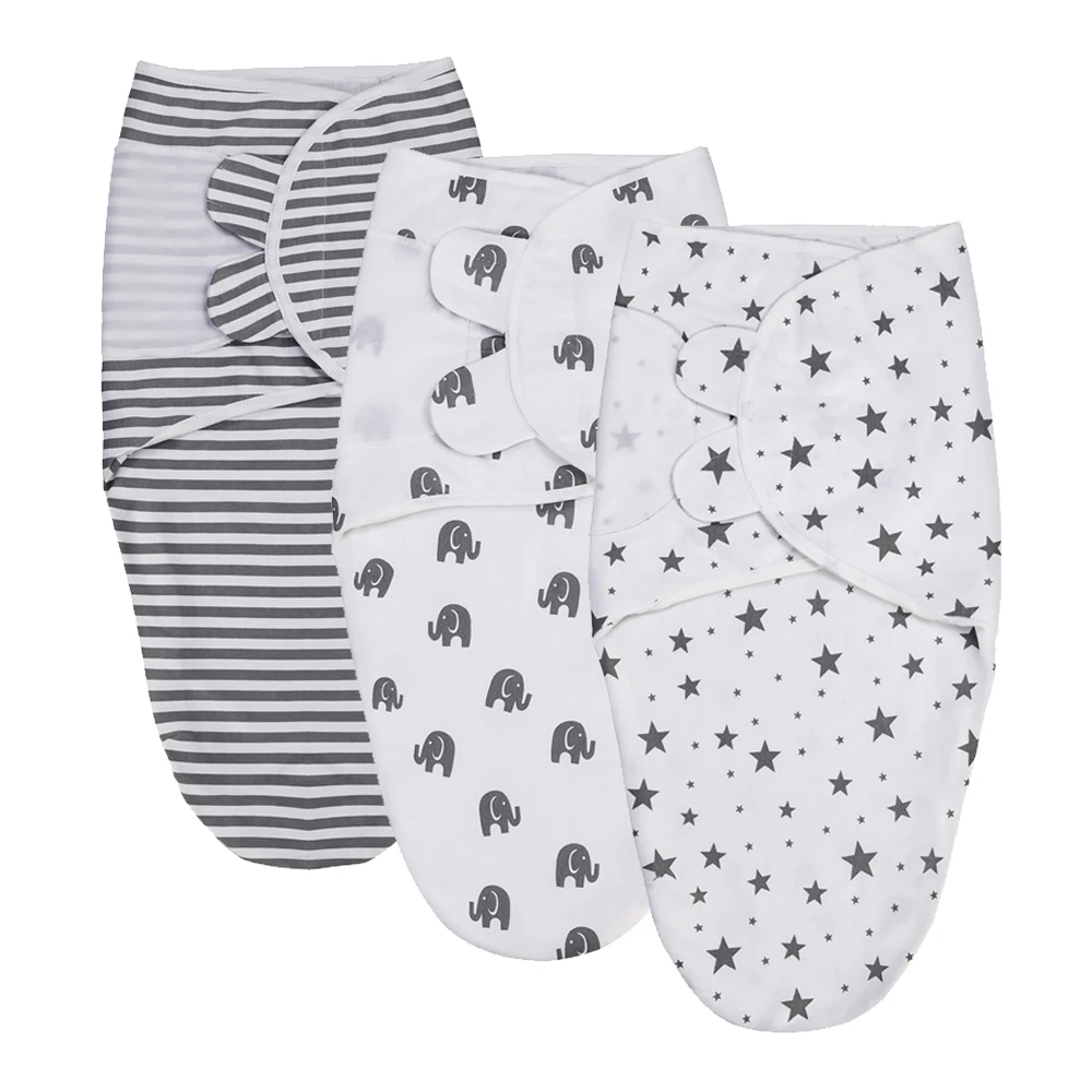 

Baby Swaddle Blanket Swaddle Wrap for Newborn Infant Adjustable Swaddle Blanket for Baby Boy & Girl Soft Organic Cotton Swaddle