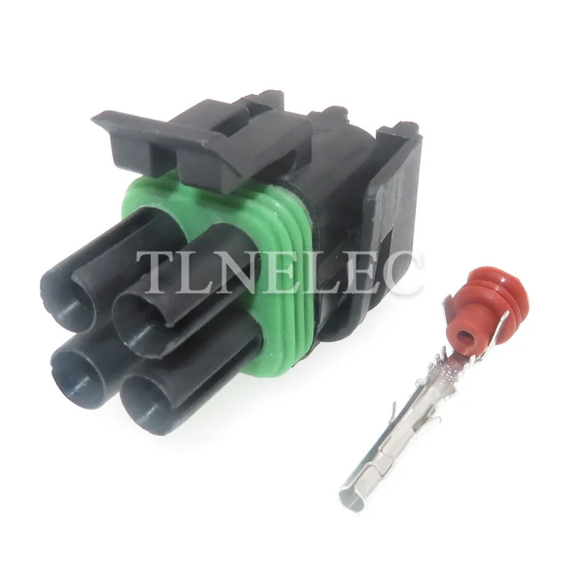 4 Pin Way Male Female Weather Pack Square Wire To Delphi Pa66 Connector 12015798 12015024 | Обустройство дома