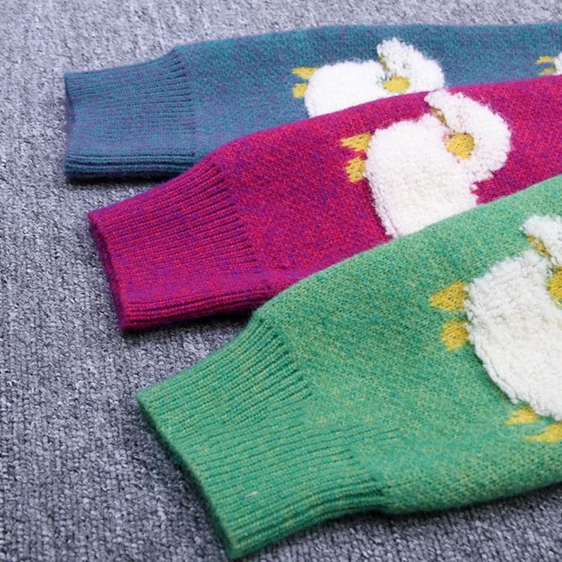 

2021 Ladies Cardigan Sweater Loose Oversized Ladies Long Sleeve Cartoon Elegant Cardigan Top Sweet Knitted Jacket