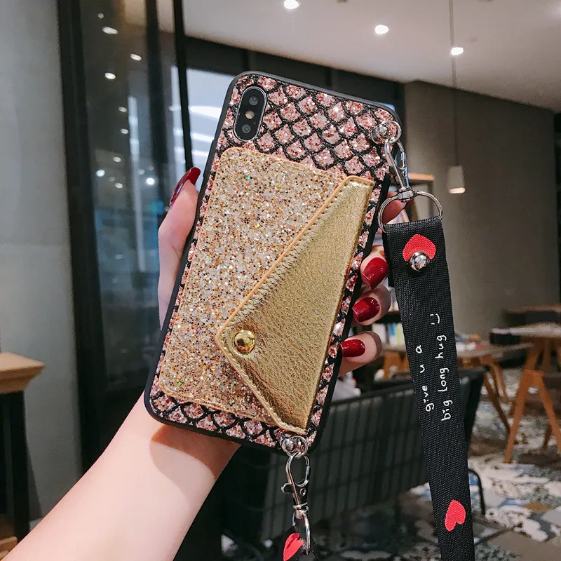 Чехол-кошелек для Xiao mi Red mi K20 7 7A Note 5 Pro 6 6A 5 Plus mi 8 Lite mi 9 9T 9 SE F1 CC9 CC9E A3 Lite чехол с ремешком - Цвет: gold-lp