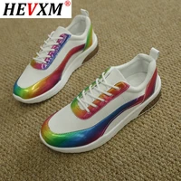 women new sneakers 2020 autumn fashion mix colors lace up ladies casual shoes comfortable outdoor female larged size flats
