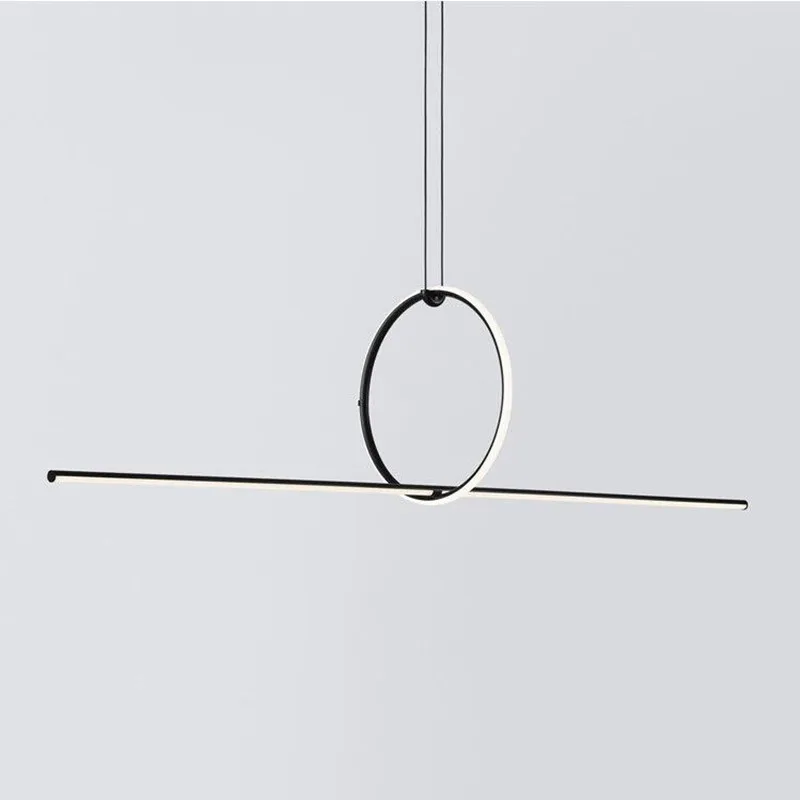 Светодиодный ная кольцевая люстра светильник геометрической формы в