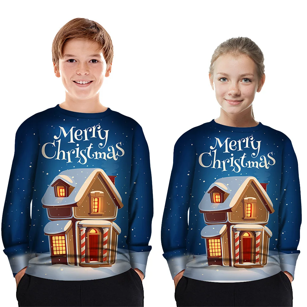 Детский Повседневный пуловер Papertiger размера снег и голубое небо двухэтажный