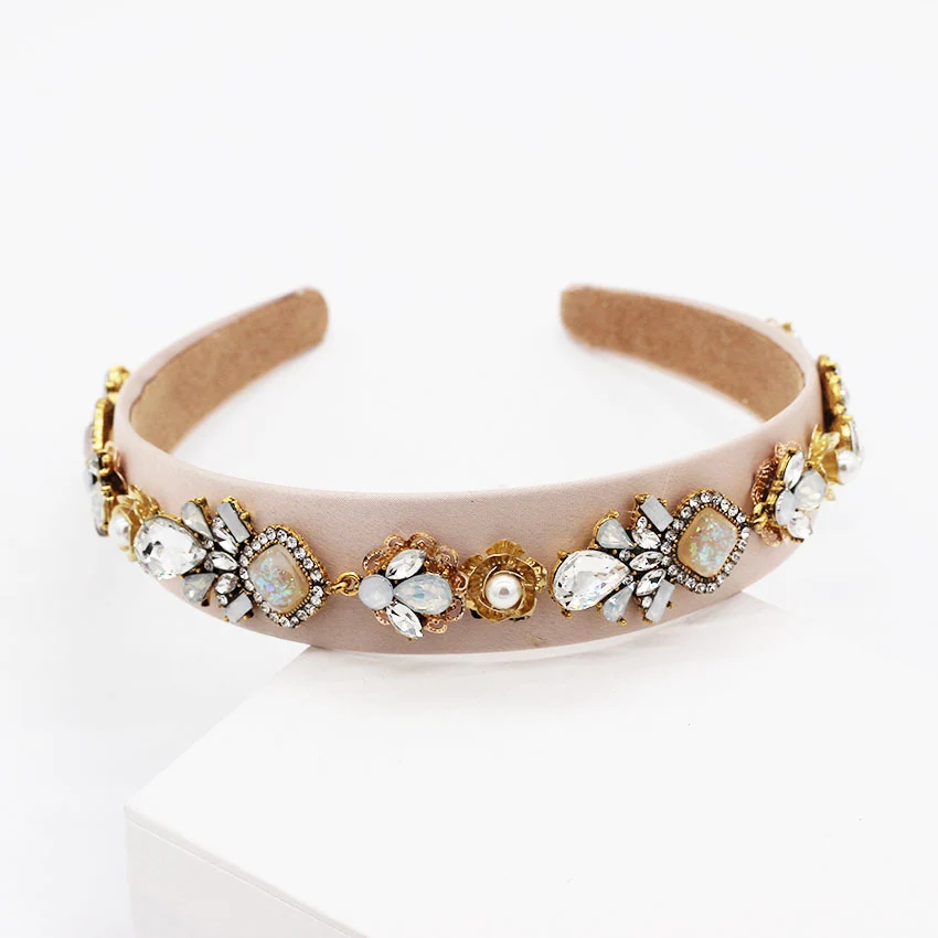 Модные ободок бутик с украшением в виде кристаллов и повязка на голову для женщин