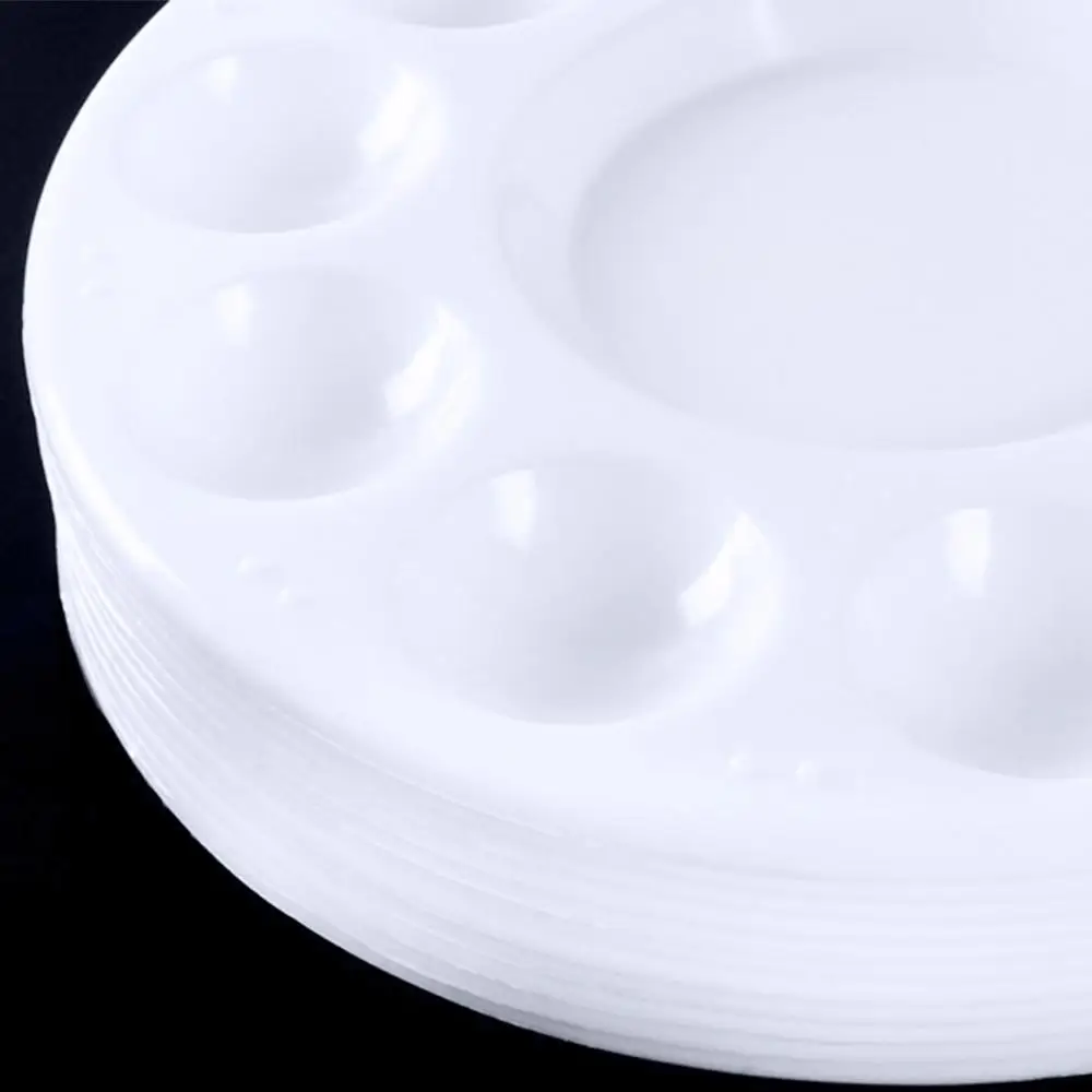 

Circular 11-cell Art Palette 12 pcs Circular Palette Water Powder Pigment Palette Multi-functional Color Palette