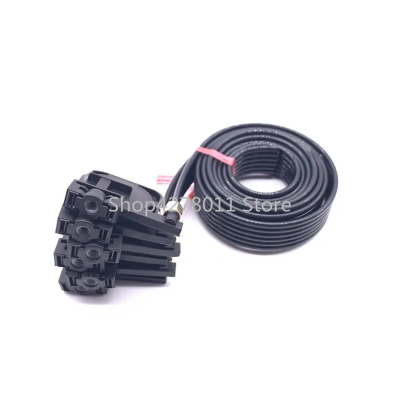 ink tube 1.3meter 6line screw nut with small aquare UV shock absorber for epson R1390 R330 R290 L800 T50 printer parts