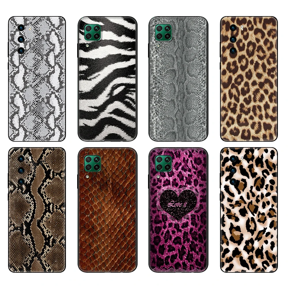 Чехол для Huawei P30 Lite Pro P40 E P Smart 2020 черный ТПУ |