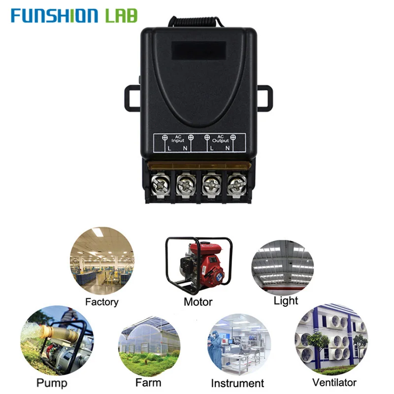 Беспроводной РЧ-переключатель FUNSHION 433 МГц с дистанционным управлением реле 220 В