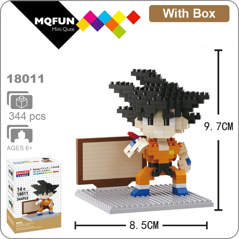 18011 With Box Balody аниме японский мультфильм Dragon Ball Z Супер Герои 3D конструкторные модели Фигурки строительные блоки кирпичи обучающие игрушки - Цвет: 18011 With Box