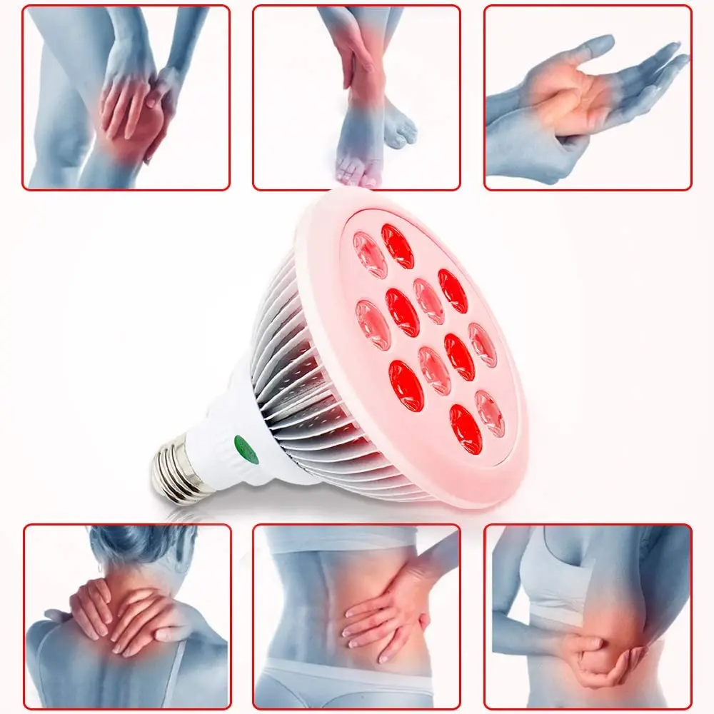 PAR38 LED red light physiotherapy lamp 660nm 850nm beauty lamp 36W treatment instrument bulb to improve muscles, joints and skin