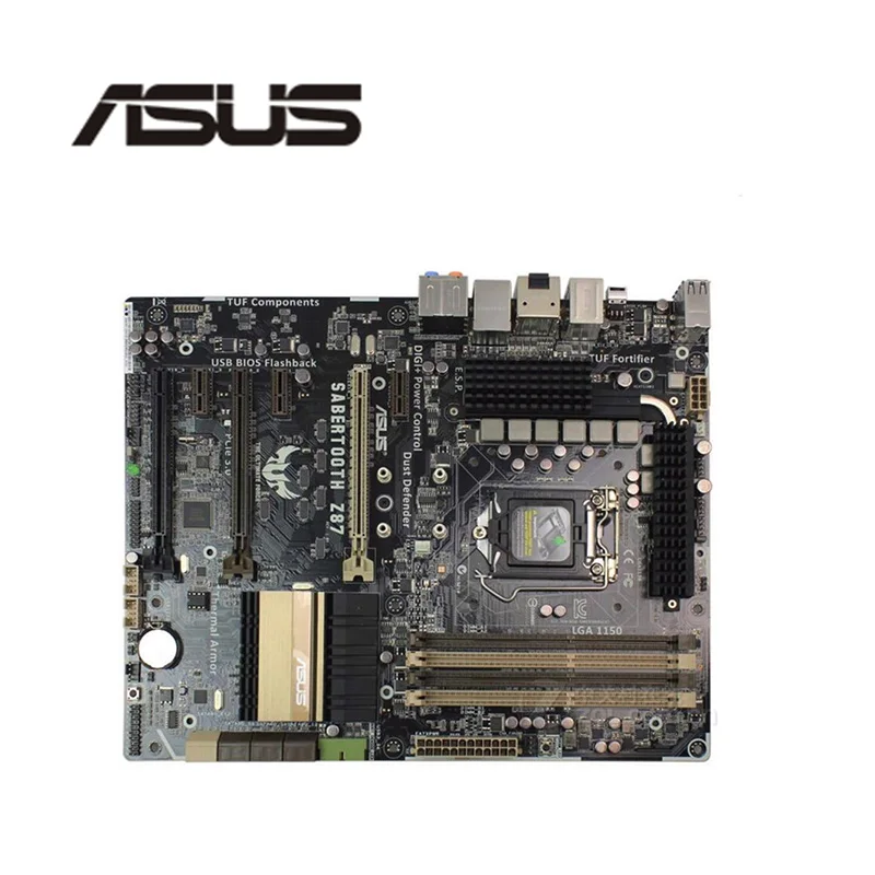 Для Asus SABERTOOTH Z87 настольная материнская плата Z87M LGA 1150 для Core i7 i5 i3 DDR3 SATA3 USB3.0