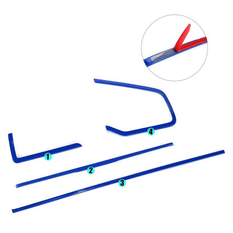 4 шт. наклейки на панель с центральной консолью планки для приборной панели