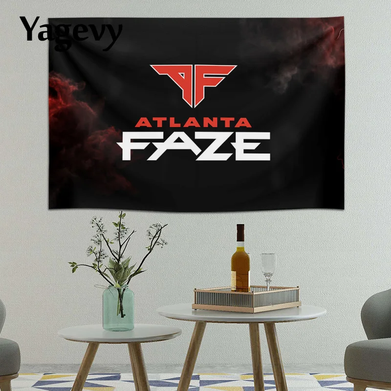 Настенный Гобелен CSGO FaZe с флагом клана пляжная одежда домашний декор большой