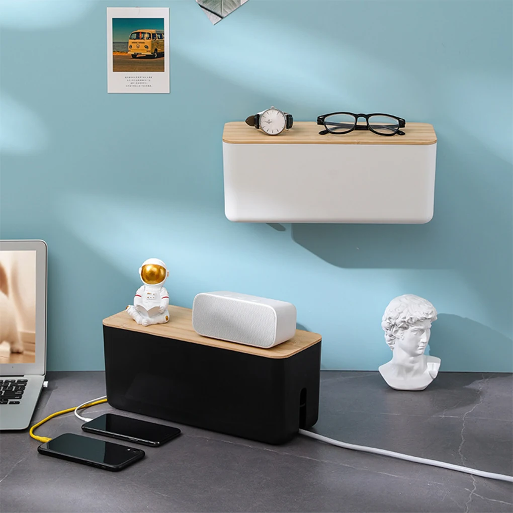 

Пылезащитный Настольный органайзер, чехол для кабеля, контейнер для хранения удлинителя, пластиковый многофункциональный контейнер для хр...