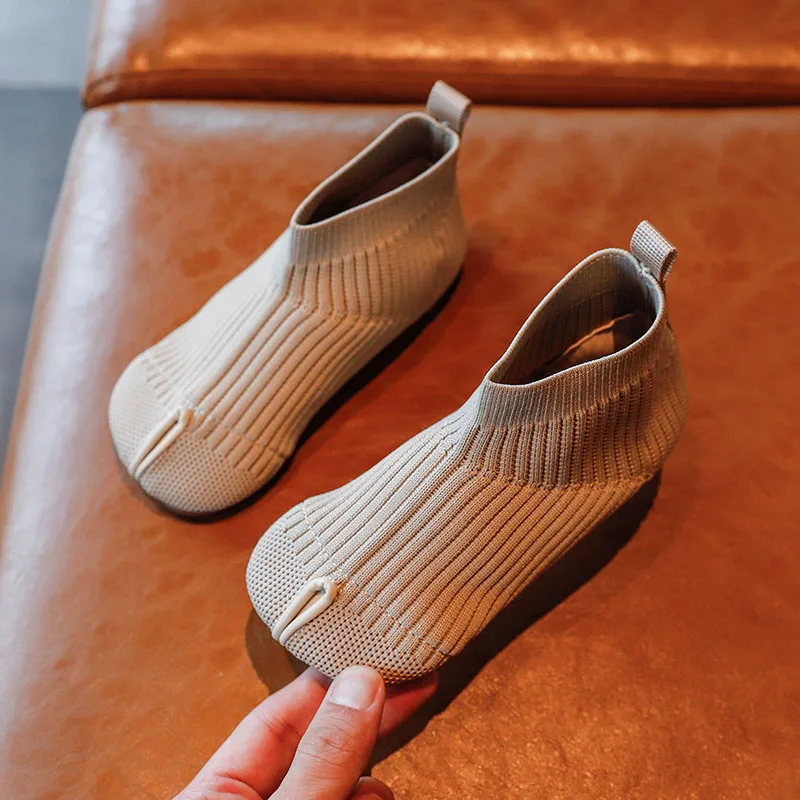 Детская обувь модные вязаные Повседневные носки для маленьких мальчиков дышащие