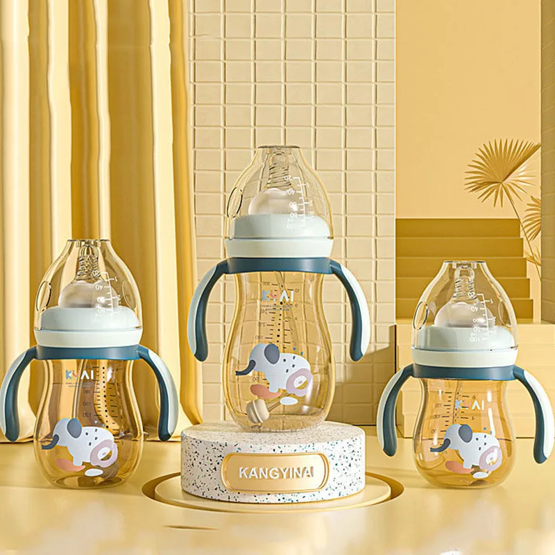 Бутылочка PPSU имитация грудного молока для новорожденных большая емкость 300 мл 1-2-3