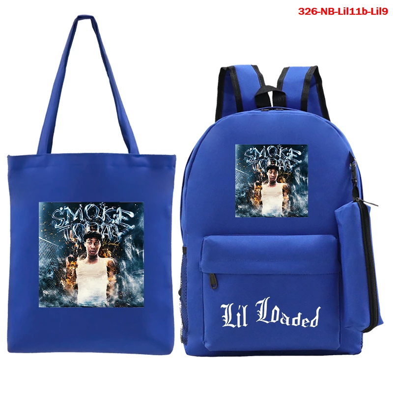 

Lil Loaded Canvas Bag and Backpack Bag Sets Streetwear Bookbag School Bag Boys/Girls Teenager Bags Large Capacity Backpacks