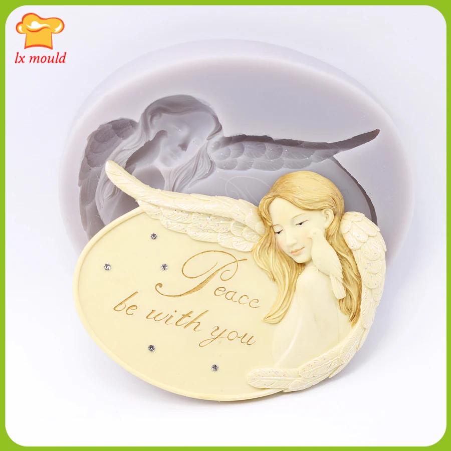 

2021 New Angel Relief Silicone Molds Relief Set Moulds Plaster Resin Clay