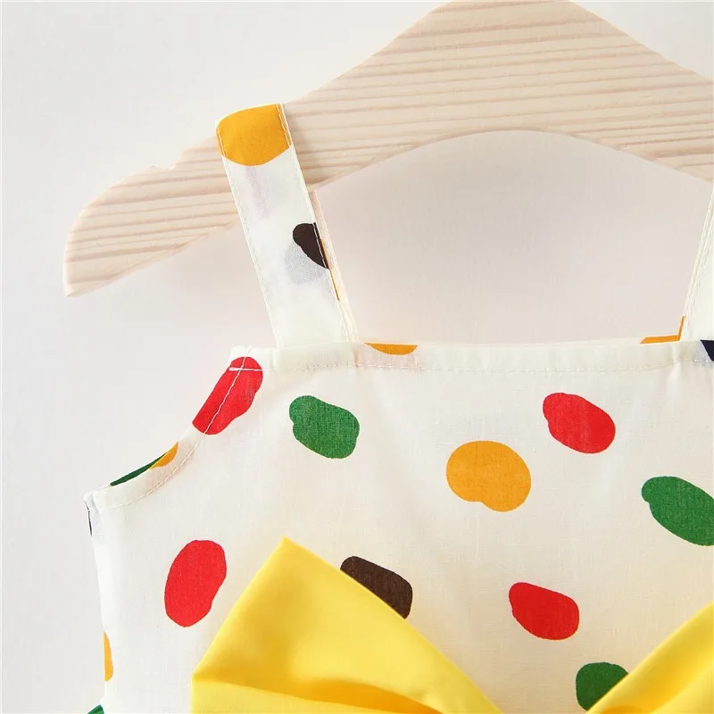 

Fashion Baby Dress Sleeveless Infant Dress Summer Dotted Baby Girls Clothing