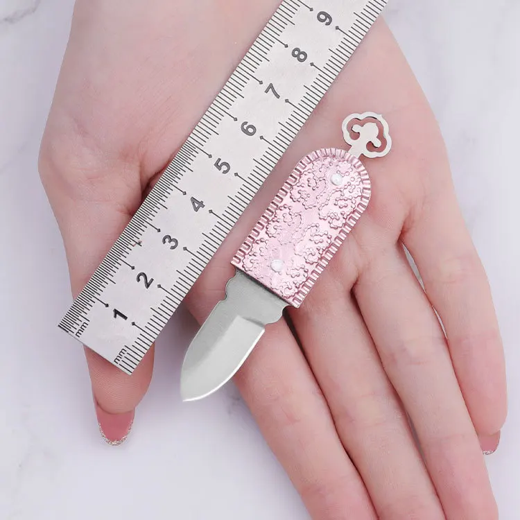 

Female Mini-Knife Pocket Knife Disassembly Express Knife EDC Knife Pendant Accessories Knife Key Chain Knife Fruit Outdoor Knife