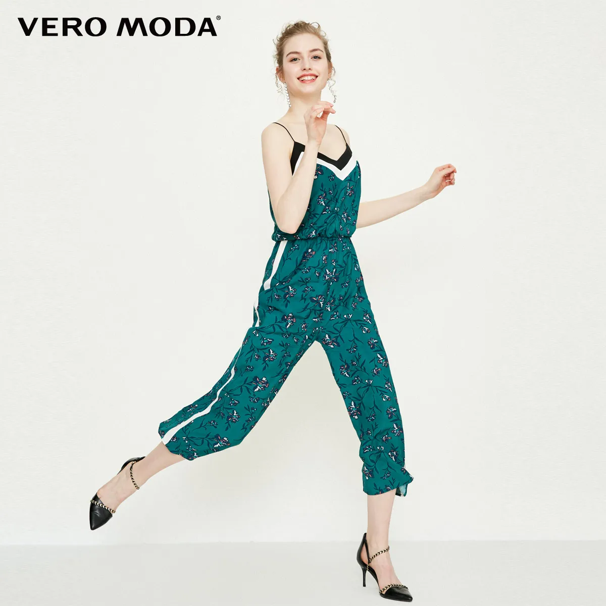 Комбинезон-капри с широкими штанинами и принтом Vero Moda | 318344507