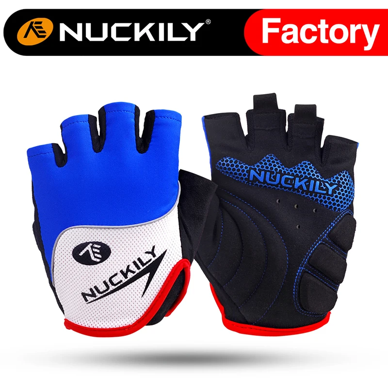 Летние велосипедные перчатки с открытыми пальцами Нескользящие для горного и