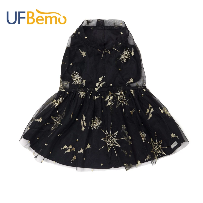UFBemo, платье для собак, платья для животных, для рождества, свадьбы, вечеринки, кружевная вышивка для всех сезонов, одежда для маленьких собак, костюм