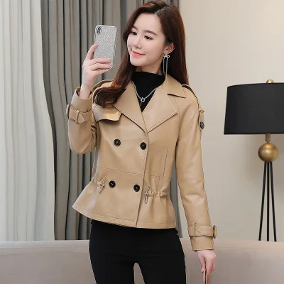 MEWE Women New Fashion Genuine Real Sheep Leather Jacket R45