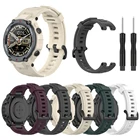 Ремешок для часов для Huami Amazfit T-Rex в парк развлечений Смарт-часы мягкий силиконовый спортивный ремешок для Xiaomi Amazfit T-REX Pro браслет аксессуары