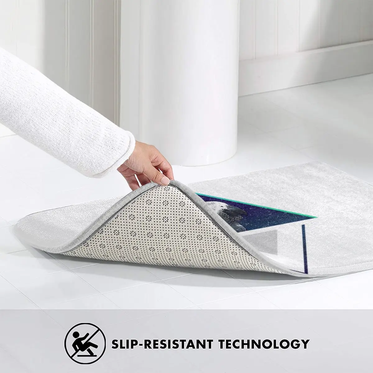 Космический африканский серый фотоковер коврик для ног ванной из полиэстера