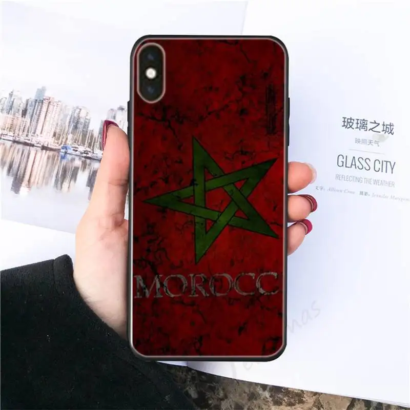 

Morocco Flag Soft Cover Phone Case For Iphone 6 6s 7 8 Plus XR X XS XSmax 11 12 Pro Mini Max
