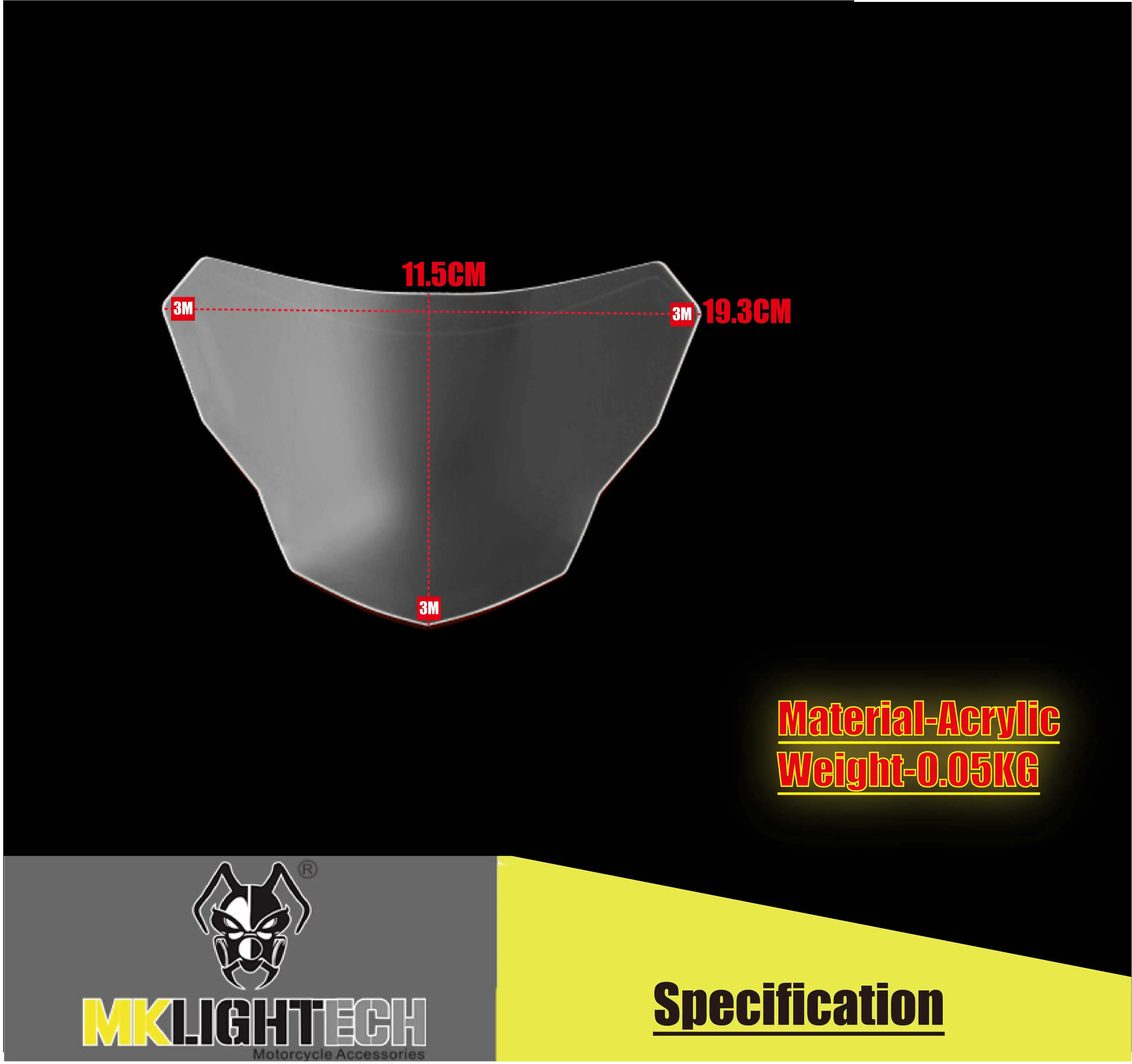 

MKL IGHTECH FOR BMW G310GS G310R 2017-2019 Headlight protector Car light protector Headlight protector