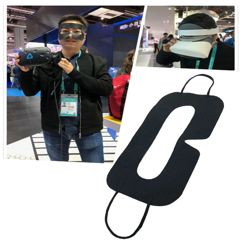 

100 pack Hygiene VR Mask Pad Black Disposable Eye mask for Vive Oculus- Rift 3D Virtual Reality Glasses S18 20 High Quality