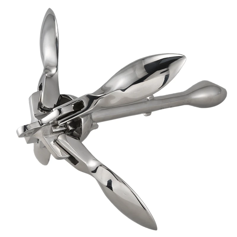

Stainless Steel Folding Grapnel Boat Anchor for Marine Yacht Kayak 1.5 Kg 3.3Lb