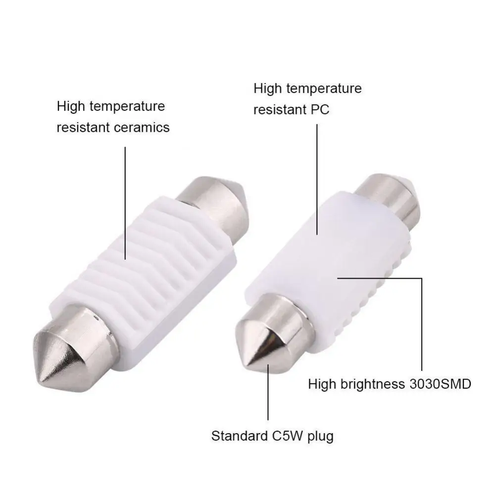 

80% Hot Sell 12-24V Car Vehicle LED Reading License Plate Door Light Festoon Dome Lamp Bulb