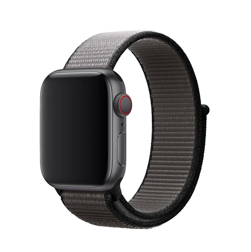 anchor gray Тканый нейлоновый ремешок для часов Apple Watch ремешок 40 мм 44 мм 38 мм 42 мм мягкая Спортивная петля для iWatch 5 4 3 2 1 дышащий ремешок - Цвет ремешка: anchor gray